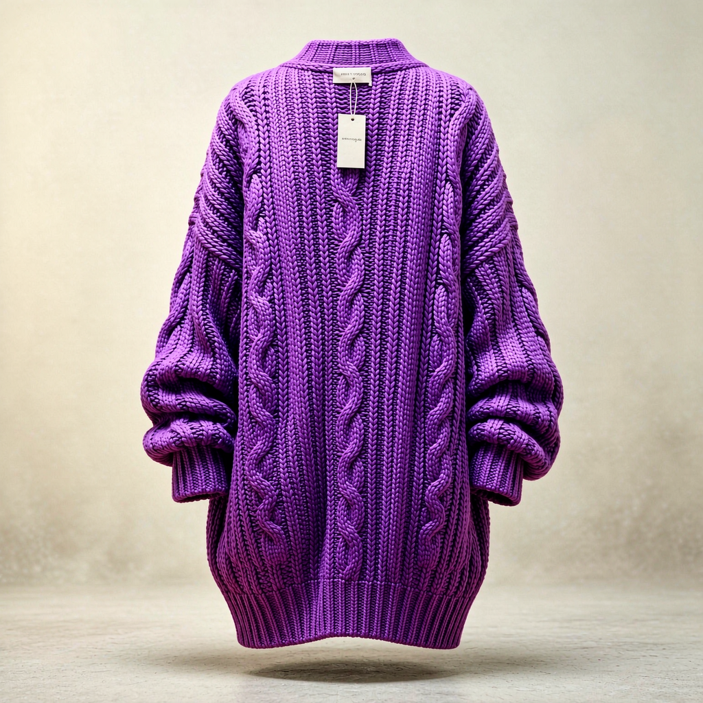 Chunky Cable Knit Cardigan