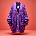 Chunky Cable Knit Cardigan